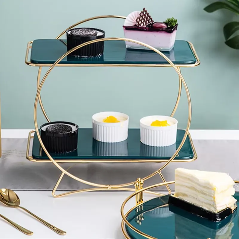 Luxuriöses Goldenes Tortenstän – Display Risers Set Bewertung und Preis