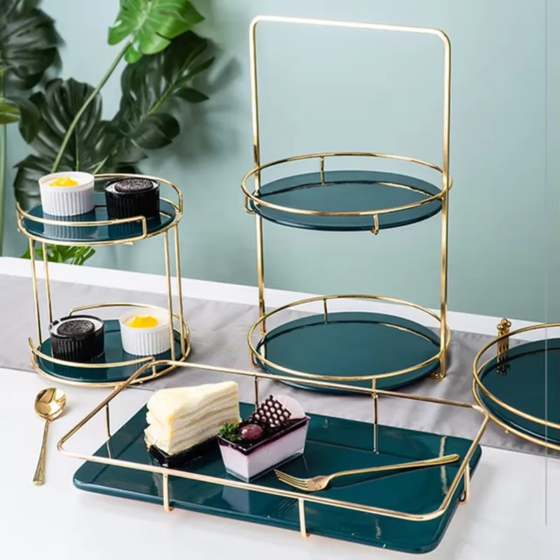 Luxuriöses Goldenes Tortenstän – Display Risers Set Bewertung und Preis